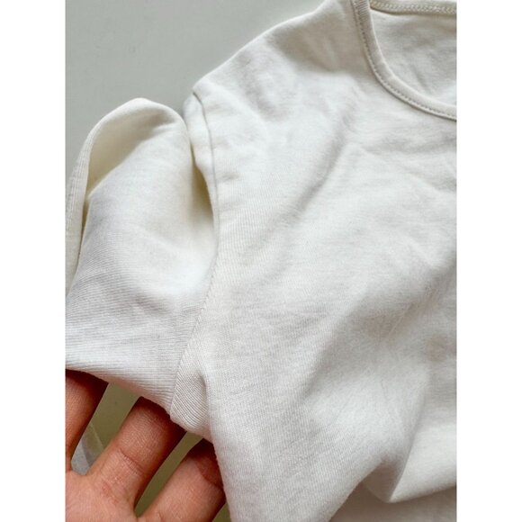 Lot of 2 KOTN Size S Cotton Tops - Fitted Jersey T-Shirt & Long Sleeve Cozy Polo - Picture 13 of 16